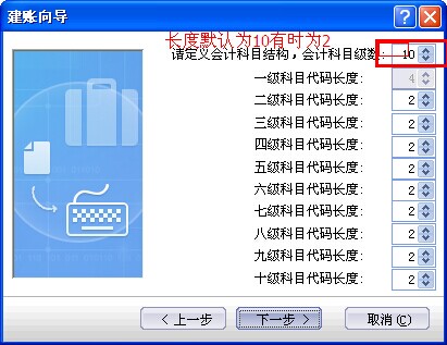 金蝶行政事业版科目代码级数及长度 金蝶行政事业版科目代码级数及长度